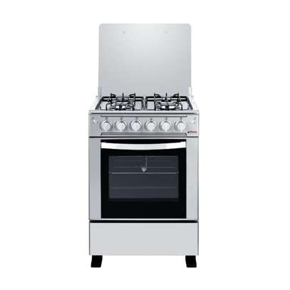 CUISINIERE ASTECH 4FEUX 60X60 A GAZ AVEC FOUR A GAZ INOX image 1