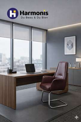 Chaise visiteur en similicuir – Élégance & confort image 9