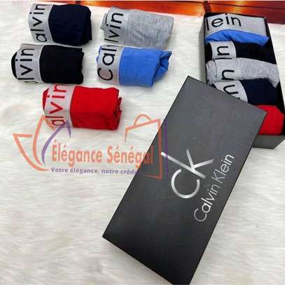 Lot de 5 Caleçons Boxers Calvin Klein 100% Coton Homme image 4