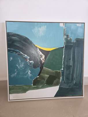 Lot de 2 tableaux modernes en duo image 2