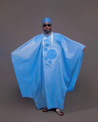 Boubou homme blanc brodé taille unique léger image 6