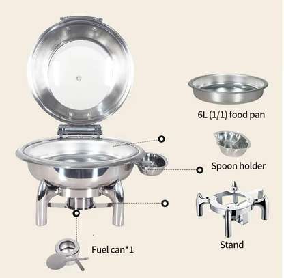 Chafing dish avec couvercle en verre image 3