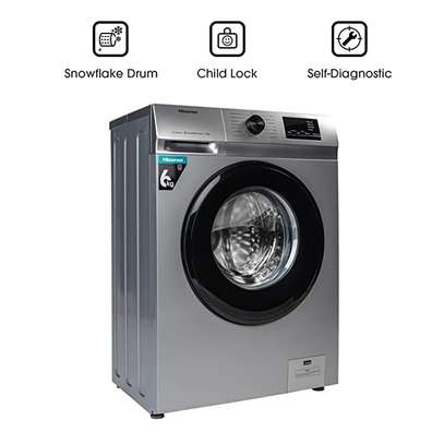 MACHINE A LAVER 6KG HISENSE FRONT LOAD GRIS WFVB6010MT image 4