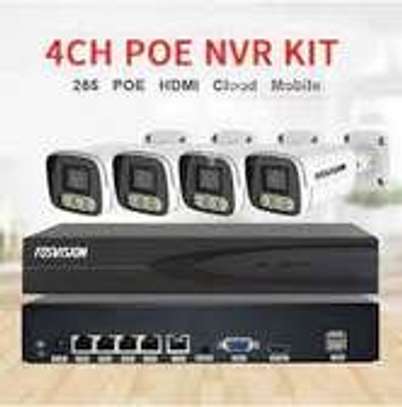 4 Caméras IP pie 4mp color vu + Nvr + disk image 1