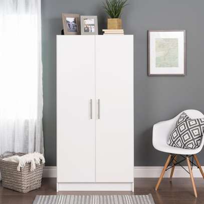 ARMOIRE 2BATTANTS 850X450X750 CM BLANC ARB002 image 2