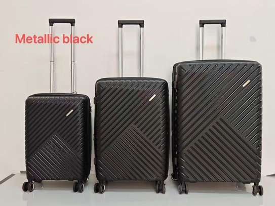 Ensemble 3 valises  bordeaux métallisé design image 10
