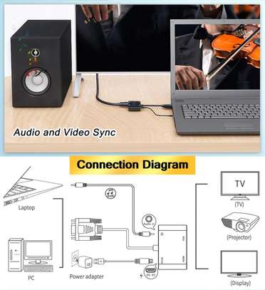 Adaptateur HDMI 4K vers VGA, HDMI avec Prise Stéréo 3,5 mm image 4