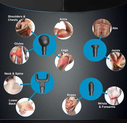 Pistolet de massage fascial et musculaire rechargeable image 7