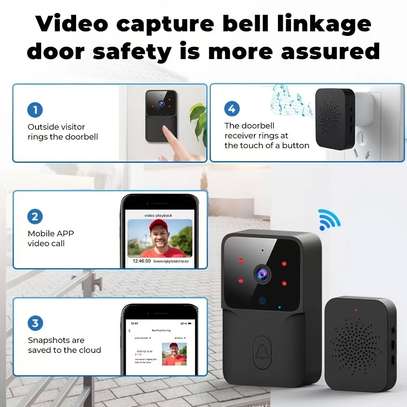 Sonnette de porte connectée wifi  - visionnage  à distance image 3