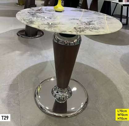 TABLE BASSE RONDE MARBRE - T29 image 1