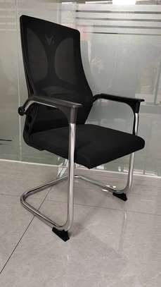 Chaises visiteur métal chromé confort bureau design image 10