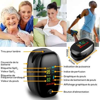 Oxymétre/Saturometre  ( + 1 thermomètre médical offert) image 1