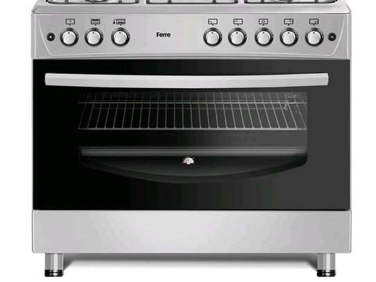CUISINIERE FERRE 5FEUX 90X60 A GAZ GRIS F9P50G2DI image 4