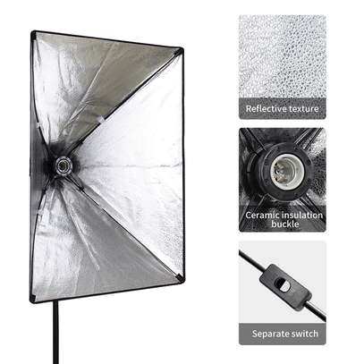 Kit éclairage studio LED télécommande softbox réglable image 4