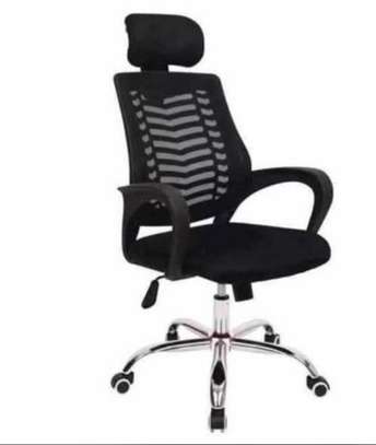 Chaise bureau ergonomique noire appui-tête réglable image 11