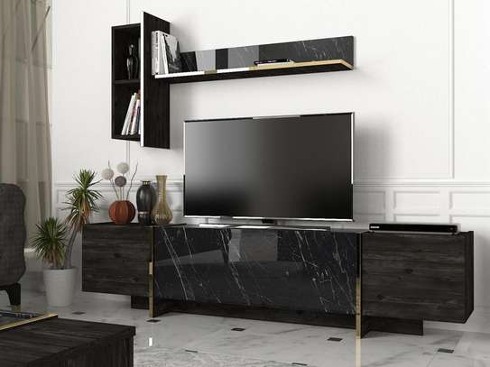 TABLE TÉLÉVISEUR VEYRON UNIT NOIR T805 image 1