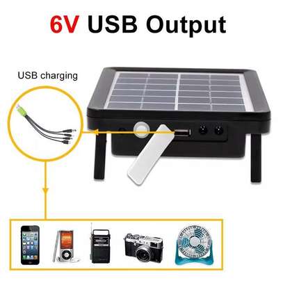 Panneau solaire rechargeable EP-05 6V 3W et 2 lampes LED image 3