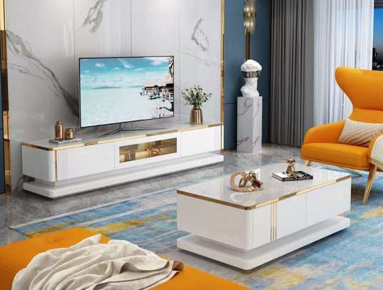 Ensemble Table Télé et Table Basse image 3