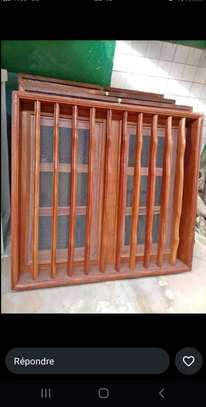 Porte bois rouge image 7