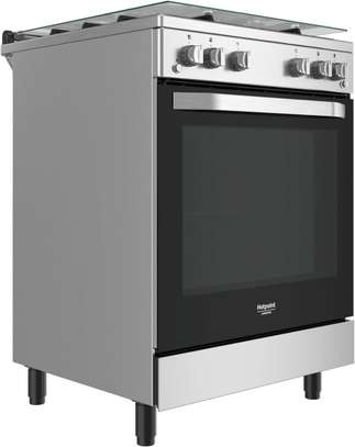CUISINIERE HOTPOINT 4FEUX A GAZ 60X60 FOUR A GAZ GRIS image 1