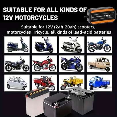 Chargeur de batterie de voiture/moto automatique 12V, 3A image 4