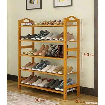 Étagère chaussures en bois image 1