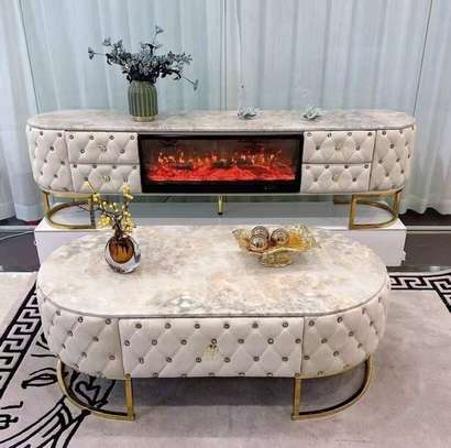 ENSEMBLE TABLE TV TABLE BASSE 8899/TV8899F image 1