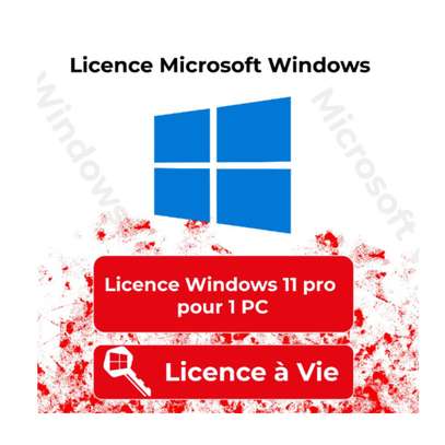Licence D'activation À Vie, Windows 11 Pro 1 PC image 1