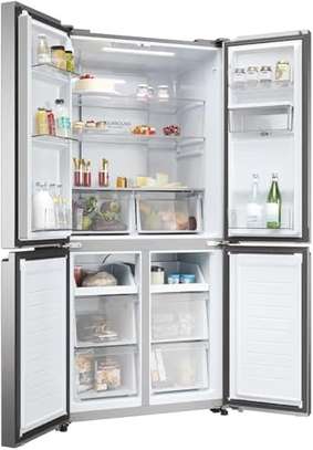 REFRIGERATEUR HAIER SIDE BY SIDE 4PORTES AVEC FONTAINE GRIS image 6