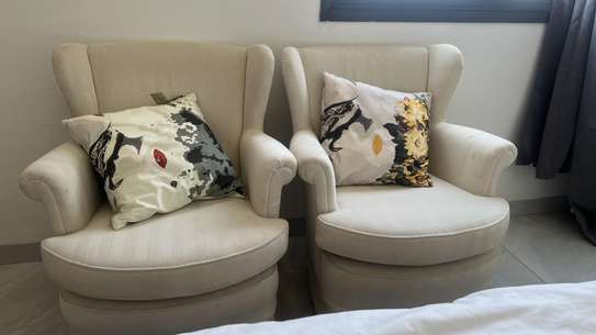 Fauteuil 1 Place Style Scandinave – Beige image 2