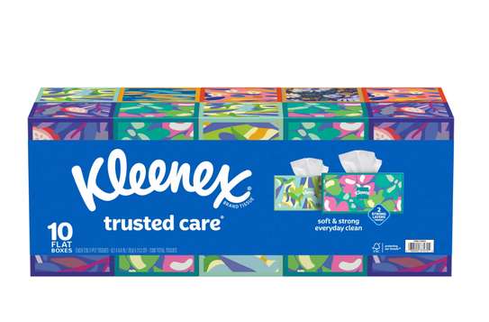 Carton de 10 boîtes de mouchoir marque KLEENEX image 1