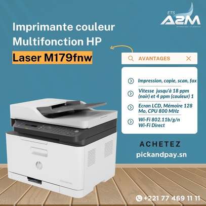 Imprimante hp multifonctions couleur 179fnw image 1