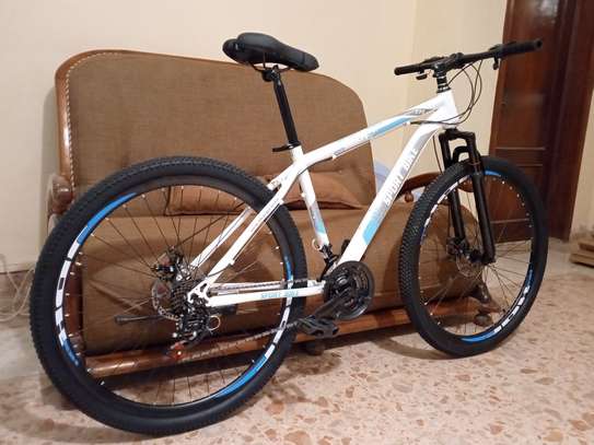 VTT 29 pouces blanc suspension avant image 3