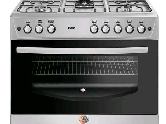CUISINIERE FERRE 5FEUX 90X60 A GAZ GRIS F9P50G2DI image 3