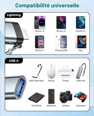 OTG adaptateur iphone lightning original image 4