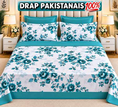 Drap pakistanais 100% coton double motif floral image 11