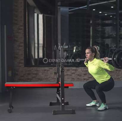 Banc de Fitness Multifonctionnel avec Support D'haltères image 10