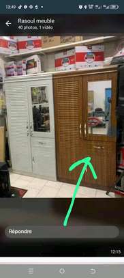 Armoire marron et blanc image 11