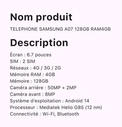 Samsung A07 image 3