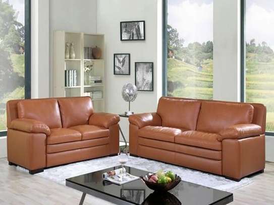 SALON CUIR 6 PLACES S-131 COULEUR NOIRE A90 image 1
