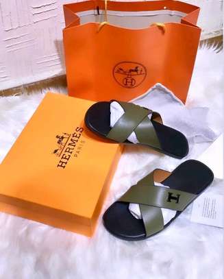 Sandales Hermès pour Homme 100% Cuir authentique image 10