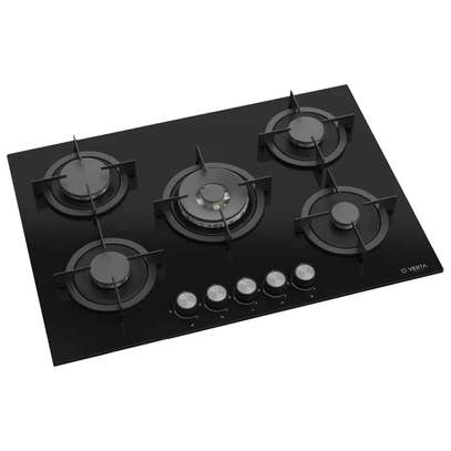 PLAQUE 5FEUX VERTA ENCASTRABLE 90X60 A GAZ NOIR image 1