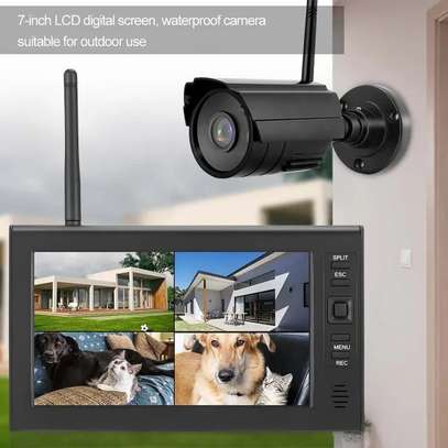 Système de vidéosurveillance sans fil 7 pouces + 2 caméras image 4