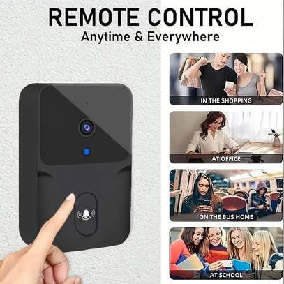 Sonnette de porte connectée wifi  - visionnage  à distance image 1