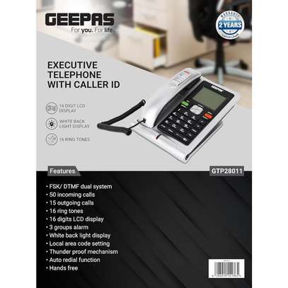Geepas Téléphone exécutif avec identification de l'appelant image 5