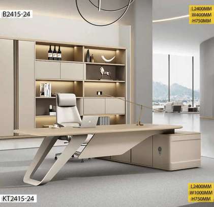 Table bureau Directeur 2m avec retour image 3