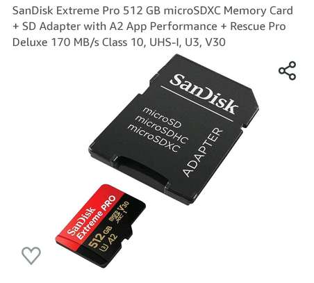 carte mémoire appareil extrême pro 512go image 4
