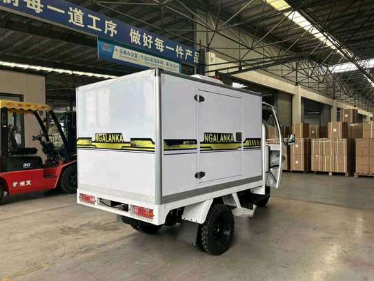 Ngalanka triporteur électrique utilitaire blanc sécurisé image 4