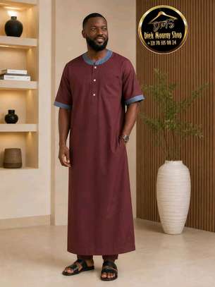 Qamis premium Al Madinha courtes manches avec pantalon image 10