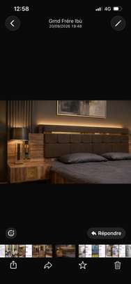 CHAMBRE A COUCHER 6BATTANTS 5PIECES MILA MARRON CAC012 image 3